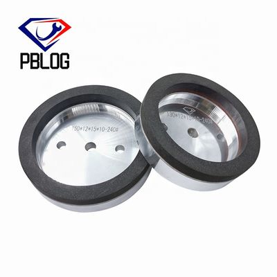PLOG Kenarlı ve Çömlekli Cam Düz Kenarlı İkili Makine için Siyah reçine tekerleği