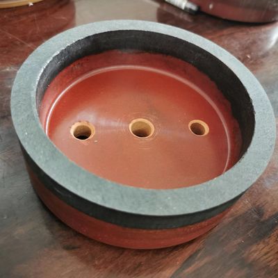 Toptan cam düz kenarlı makine kauçuk kase şeklindeki reçine tekerlekleri