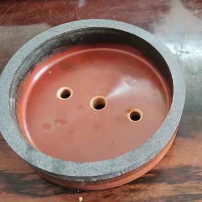 Toptan cam düz kenarlı makine kauçuk kase şeklindeki reçine tekerlekleri