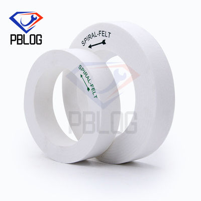 Cam kenar işleme araçları Spiral Felt Sanding Disc Standart boyutlu cilalama tekeri