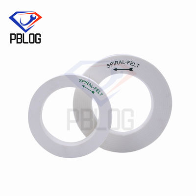 Cam kenar işleme araçları Spiral Felt Sanding Disc Standart boyutlu cilalama tekeri