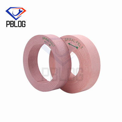 Fabrika toptan Satış Cam kenar yüzey cilalama pembe alet yünü Felt cilalama tekerleği
