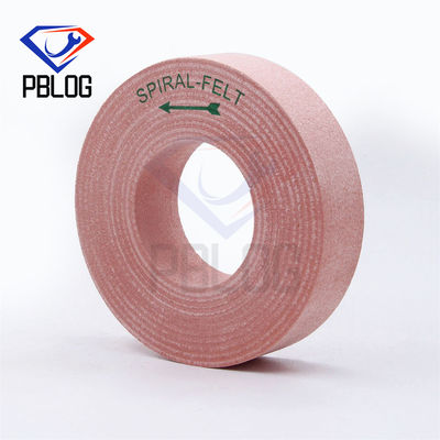 Fabrika toptan Satış Cam kenar yüzey cilalama pembe alet yünü Felt cilalama tekerleği