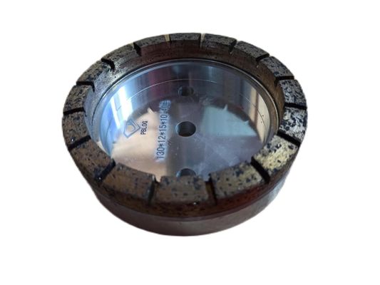 8*8mm Çalışma katmanı boyutu Cam öğütme için elmas cilalama tekeri