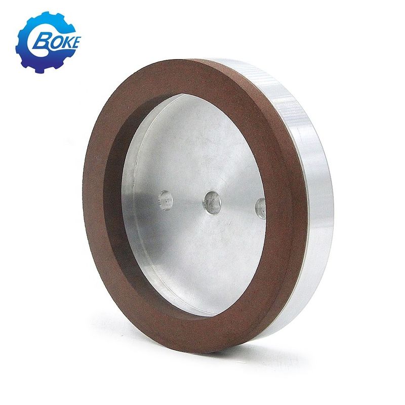 150mm Kırmızı Düzme Elmas Rezin Bağlama Tekerleği Bavelloni İçin Cam Eğrici
