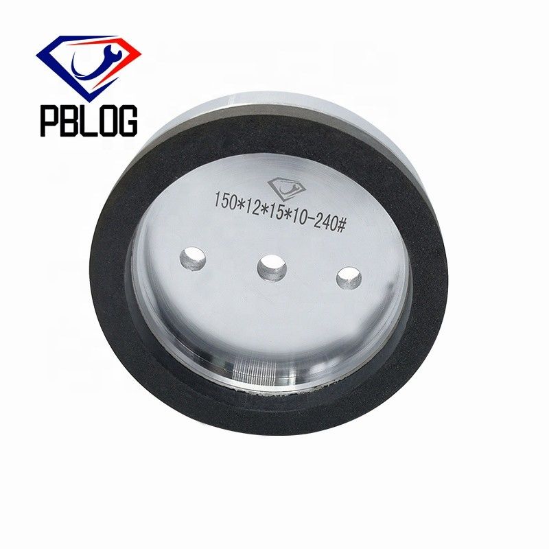 PLOG Kenarlı ve Çömlekli Cam Düz Kenarlı İkili Makine için Siyah reçine tekerleği