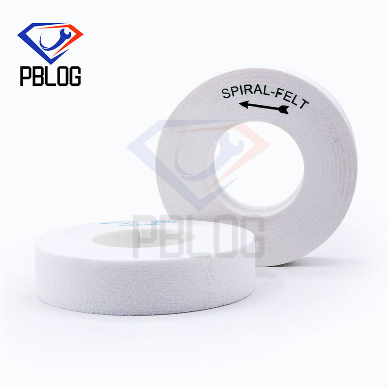 Cam kenar işleme araçları Spiral Felt Sanding Disc Standart boyutlu cilalama tekeri