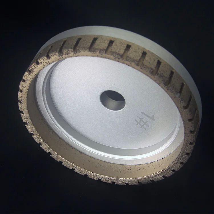 Uzun Sürekli Elmas cilalama tekerleği 150mm Arbor Deliği 12/22/30mm 240# Grit 4500rpm Hız