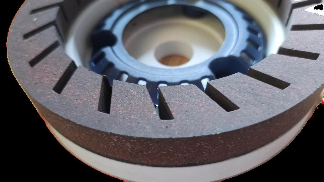 150mm reçine tekerleği yüksek keskinlik için beveling makine 240 Grit Beyaz Kahverengi fincan tekerleği